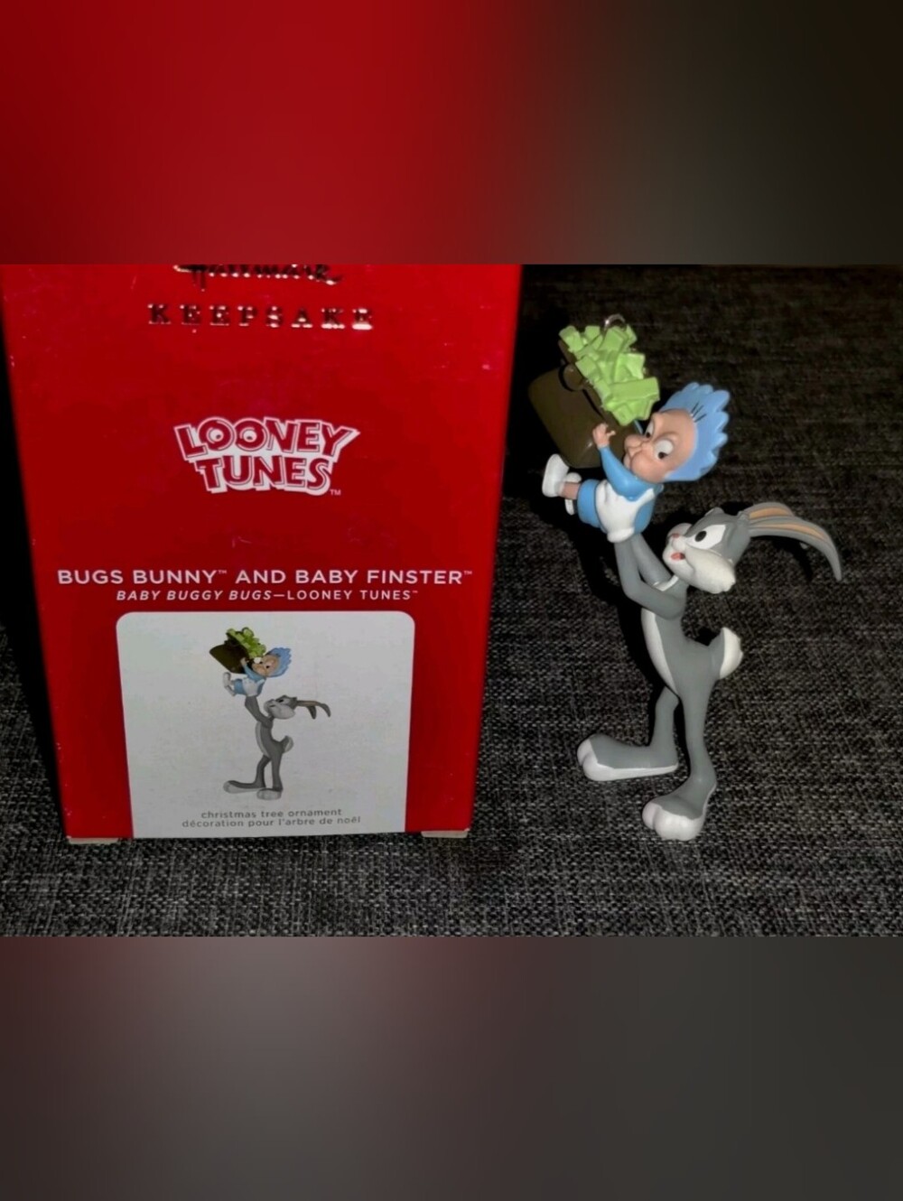 Hallmark Keepsake Bugs Bunny And Baby Finster Christmas Ornament Baby Buggy Bugs